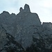 03 Welch Silhouette: die Pala della Madonna. Der Georg würde links des Gipfels ein Gesicht erkennen. An dieser Seite ist es wohl der Wächter des Normalwegs?