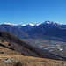Blick Ticino-aufwärts nach Giubiasco