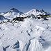 Piz Languard und Piz Prüna vom Muot Arduond