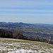 die Aussicht vom Rorschacherberg in Richtung St. Gallen und Thurgau am Tag und im nächsten Bild am 09.01.2020 bei der Eindämmerung um 16.45 Uhr.