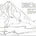 Grafico del versante Sud del Monte Musinè reperito in Rete.<br />Sono evidenti sia i sentieri che le vie di arrampicata con i relativi gradi...