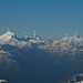 mit etwas zoom sind ein paar Walliser Berge sehr gut zu erkennen.<br />1= Brunegghorn 3833m, 2= Weisshorn 4506m, <br />3= Zinalrothorn 4221m, 4= Matterhorn 4478m, <br />5= Dent d´ Hérens 4171m, 6= Dent Blanche 4357m 