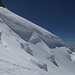 Gletscherbrüche beim Abstieg
