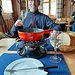 Auch das Fondue vom Vortag hat gemundet. Diese Art der Ernährung soll ja unter Hikrn nicht ganz unbeliebt sein. :-)