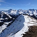 auf dem Rückweg - ergibt sich ein herrlicher Blick zu Zentralschweizer Gipfeln ...