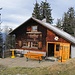 Hochälpele-Hütte Ende Februar 2020. Da der Skibetrieb am Bödele ruht, brauchte ich keine Platzsorgen zu haben