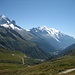 La Verte, les Drus, les Aiguilles de Chamonix et le Mont Blanc