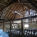 Das Innere des Stalls bei Rotlachen (ca. 800m südwestlich des Grenzsteins).