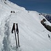 La traccia dei ciaspolatori, incontrata dopo l'Alpe Rescascia, risulterà essere molto più ripida della carreccia innevata ma mi farà penare un pò meno, anche se arrivare a Sant' Amate sarà ugualmente tosta, tosta...
