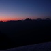 Sunrise - <br />Vordere schwarze Reihe Niesenkette bis Gsür.<br />Im sanften Blau: Blüemlisalphorn und Doldenhorn