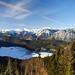 Blick aus der Zugspitzbahn zum Eibsee