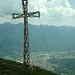 das vom Banhnhof Domo aus gut sichtbare Kreuz beim Pizzo Crogna