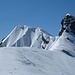 Sicht auf die schöne Verwechtung und auf den verschneiten "Klettersteig"