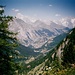 vista su La Thuile e il Gruppo del Monte Bianco