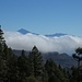 Fast überall aus den höheren Regionen hat man von Gomera aus einen tollen Blick auf den Teide, drüben auf Teneriffa.