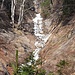 Gefrorener Wasserfall an der vorderen Schreia