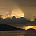 Einer der schönen Sonnenuntergänge in der Monsun-Zeit.