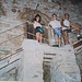 All' ingresso della miniera con Manuele e due climber torinesi... (in foto è ritratta solo la ragazza torinese)