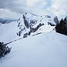 Blick vom Stangeneck zum Latschenkopf und zum Vorderen Kirchstein, den nächsten Wanderzielen