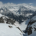 Das Rindertalcouloir beginnt eng...
