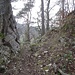 Grat-Durchgang östlich von Punkt 708m.