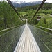 Fussgänger Hängebrücke von Mühlebach nach Bellwald