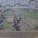 Informationstafel über die Römischen Wehranlagen entlang des Rheins bei der  Römischen Warte Pferrichgraben.