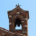 Brignano Gera d'Adda, Chiesa di Sant'Andrea: particolare della cella campanaria.