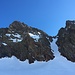 Blick zurück zur steilen Rinne