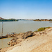 Am Nil, 6th Cataract, das Hochwasser verdeckt die Stromschnellen