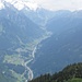 Dunstiger Blick ins Klostertal Richtung Arlbergpass.
