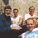 ... un attimo di relax verso la Edel Hütte : John, Stefano, Giorgio e John Antony