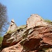 Auf dem Oberburgfelsen befand sich ein kleiner, mehrstöckiger Palas. An der Westseite der Oberburg ist die Schildmauer erhalten. Reste des Wehrgangs, sechs rundbogige Konsolsteine sowie auskragendes Mauerwerk sind zu erkennen.