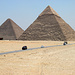 Die zwei grossen Pyramiden von Gizeh.
