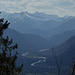 Blick ins Karwendel mit mäandernder Isar