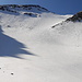 Und auch den Schnee muss man nicht lange suchen: Blick zurück vom Seeli zurück zur pulvrig-griffigen Mäggisserehore N-Flanke