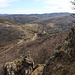 Unterwegs am Monte Nodu 'e Littipori - Blick aus steilem Gelände hinunter zum Arcu Correboi.