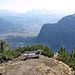 Wetterstein und Karwendel im Dunst.