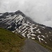 Damülser Horn mit dem Aufstiegsgrat von der Unterdamülser Alpe