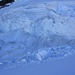 Eisabbruch unterwegs zwischen Schneedomspitze / Il Naso und Lisjoch unterhaln vom Liskamm Ostgrat.