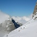 Der rauchende Huetstock / Wild Geissberg (2676m). Kaum zu glauben, aber vor 8 Tagen konnte ich dort hinauf noch schneefrei hochwandern.