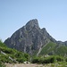 Gipfelziel: die Gehrenspitze vom Sabachjoch aus gesehen