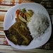 ... und das Nachtessen (Fisch) auf den Tisch