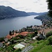 scendendo verso Carate Urio : panorama sul Lago di Como