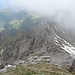 Vista verso la prosecuzione della "Traversata Alta".