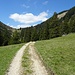 Auf breiten Weg geht es nun Richtung Ziegspitzen