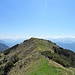 Blick vom Nebengipfel zum Hauptgipfel