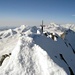 Und endlich ist der Gipfel erreicht - der höchste ganz in der Schweiz stehende Berg: Dom 4545m