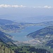 Sihlsee - view from the summit of Fläschenspitz.