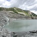 Lago proglaciale del Witenwasserengletscher.